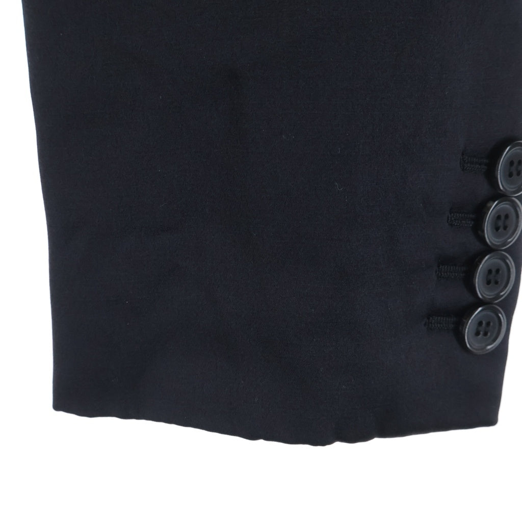 SAINT LAURENT PARIS(サンローランパリ) ピークドラペル 2Bスペンサージャケット テーラードジャケット ブラック 684931 Y2E71