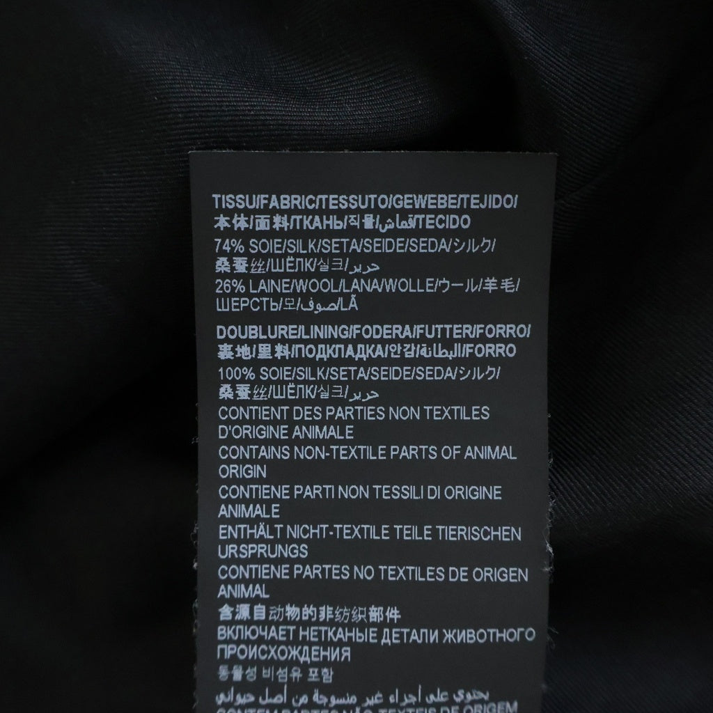 SAINT LAURENT PARIS(サンローランパリ) ピークドラペル 2Bスペンサージャケット テーラードジャケット ブラック 684931 Y2E71