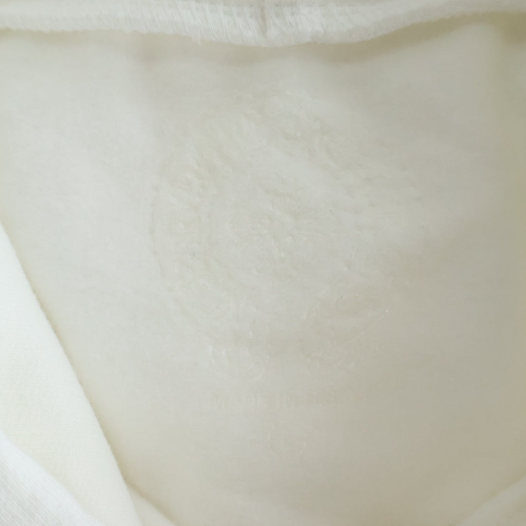 CHROME HEARTS(クロムハーツ) WHITE FOIL HOODIE アームロゴプリント プルオーバー スウェット パーカー ホワイト