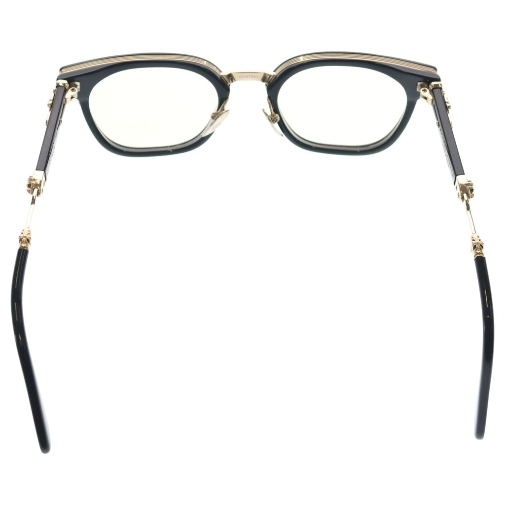 CHROME HEARTS(クロムハーツ) DUCK BUTTER ダガーテンプルウェリントンサングラス アイウェア メガネ BK/GP ブラック/ゴールド