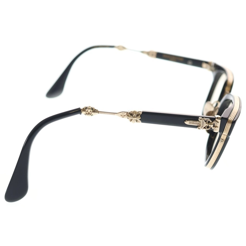 CHROME HEARTS(クロムハーツ) DUCK BUTTER ダガーテンプルウェリントンサングラス アイウェア メガネ BK/GP ブラック/ゴールド