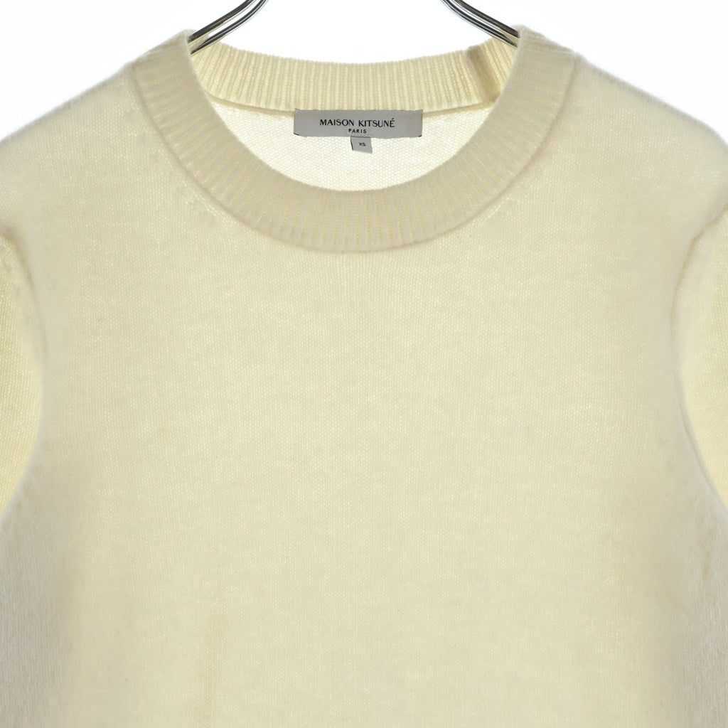 MAISON KITSUNE(メゾンキツネ) LUNAR NEW YEAR Knit Sweater メゾンキツネ 旧正月 ラムズウール ニットセーター レディース ホワイト QW080CLKT1006