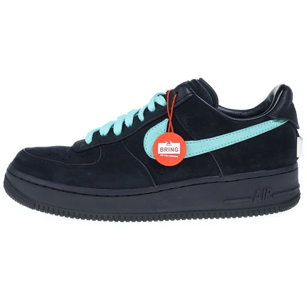 NIKE(ナイキ) ×TIFFANY&CO AIR FORCE 1 LOW 1837 ティファニー エアフォース1 ローカットスニーカー ブラック/ティファニーブルー US9/27cm DZ1382-001