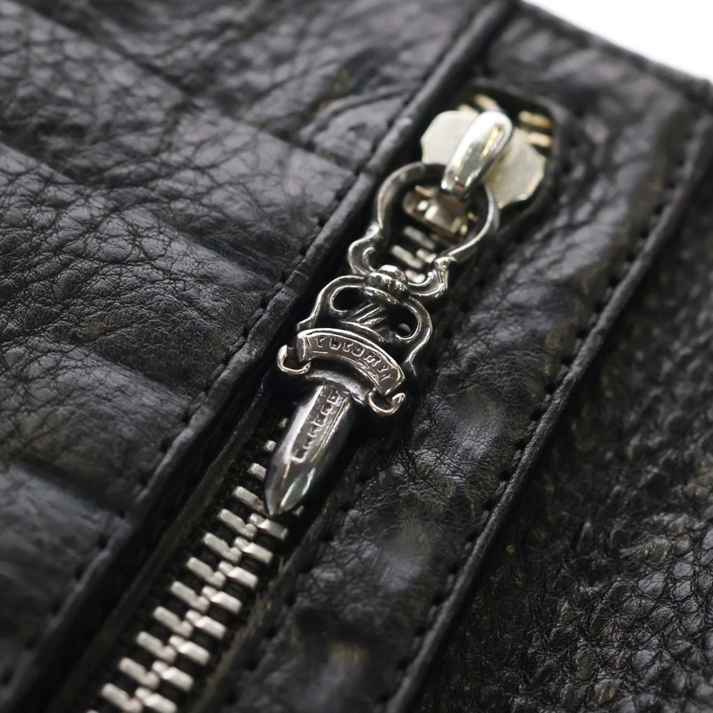 CHROME HEARTS(クロムハーツ) WAVE ウェーブ レザーウォレット 財布 ブラック