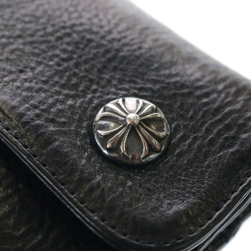 CHROME HEARTS(クロムハーツ) WAVE ウェーブ レザーウォレット 財布 ブラック