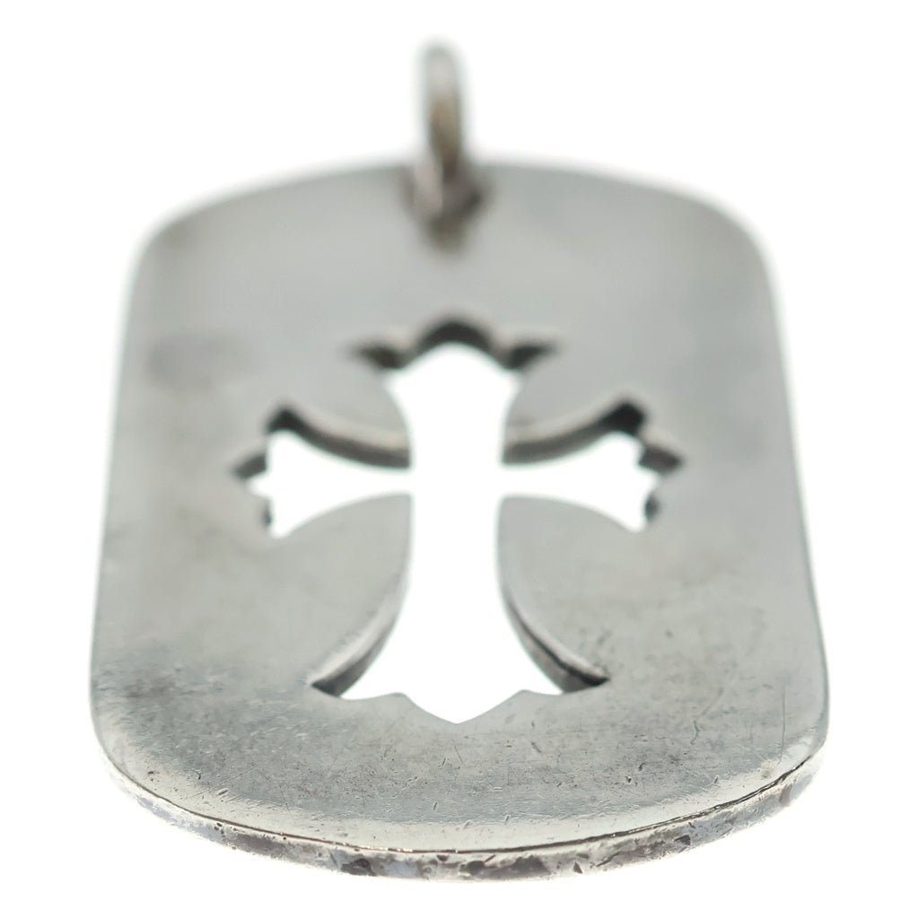 CHROME HEARTS(クロムハーツ) D TAG LRG CO CRS カットアウトクロスドッグタグ ラージ ペンダントトップ シルバー BCA239