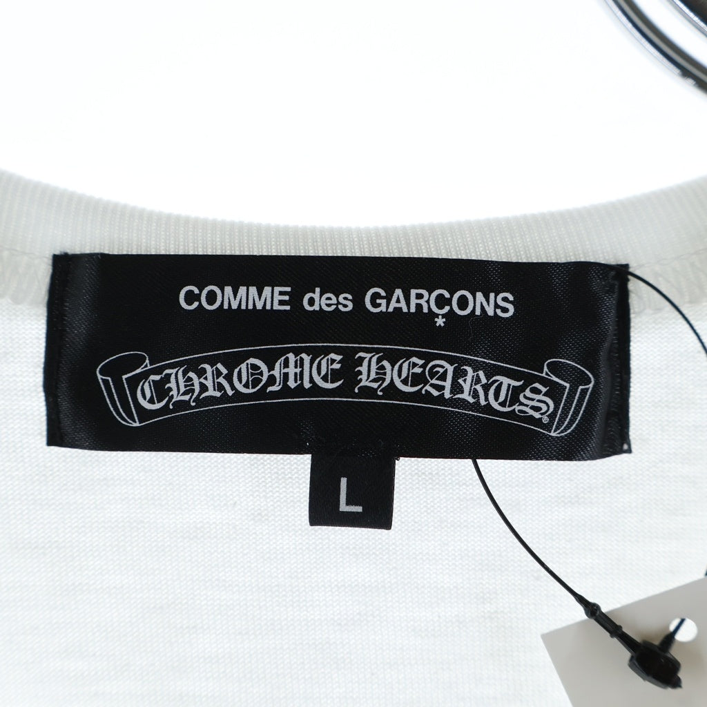 CHROME HEARTS(クロムハーツ) ×COMME des GARCONS Dover Street Market T-Shirt コムデギャルソン ドーバーストリートマーケット 半袖Tシャツ ホワイト ZB-T001