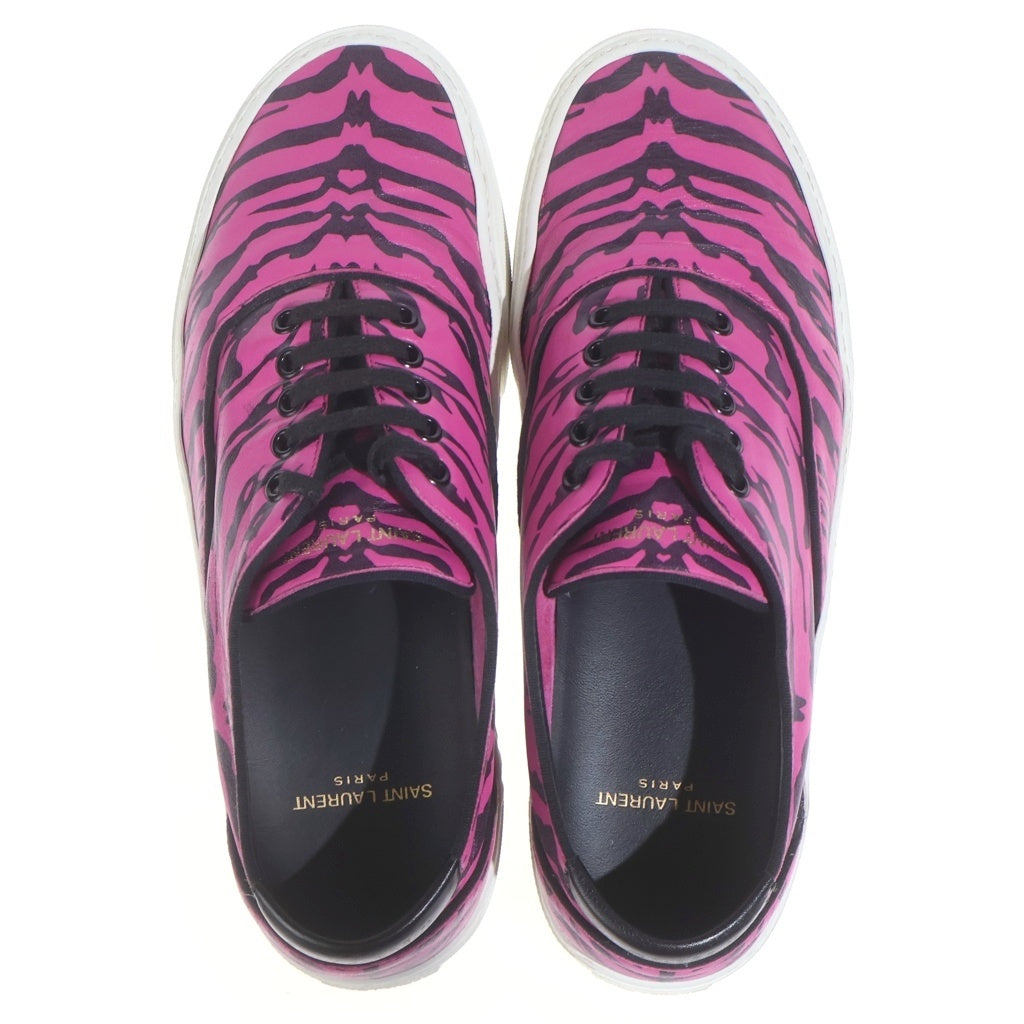 SAINT LAURENT PARIS(サンローランパリ) VENICE SNEAKER ベニス アニマル柄 ローカットスニーカー ピンク