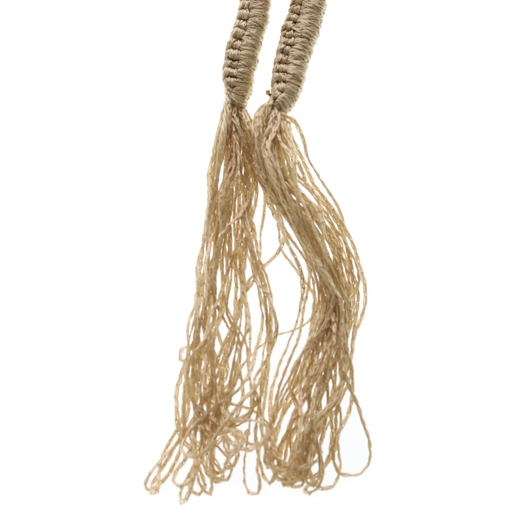 CELINE(セリーヌ) Triomphe Signature in Silk Crochet Scarf トリオンフ シグネチャー シルククロシェスカーフ ブラウン 2AJ84332V レディース