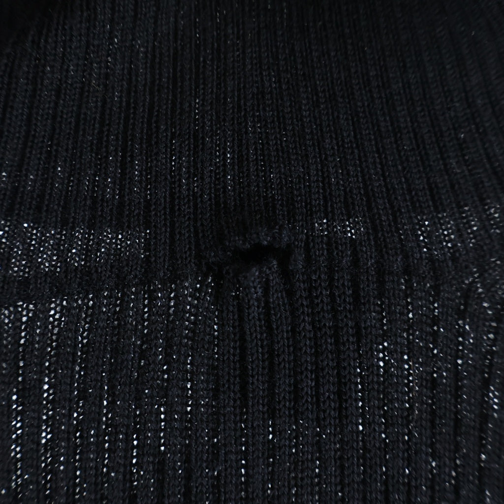LOUIS VUITTON(ルイヴィトン) Long Sleeved Wool Knit Sweater 長袖ウールニットセーター ブラック レディース RW211W IQS FGKL22