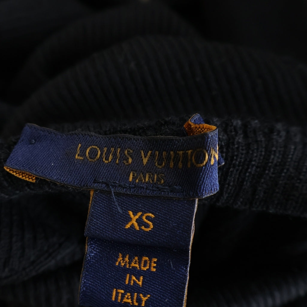 LOUIS VUITTON(ルイヴィトン) Long Sleeved Wool Knit Sweater 長袖ウールニットセーター ブラック レディース RW211W IQS FGKL22
