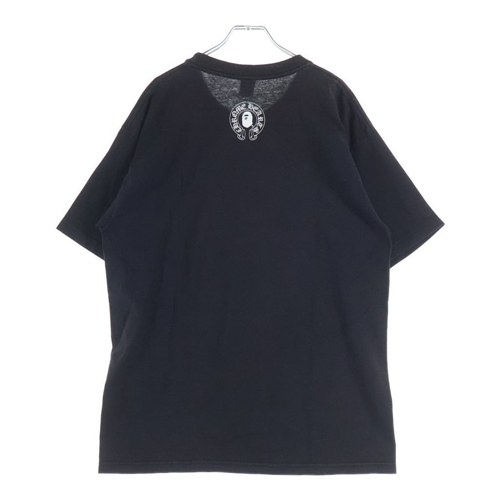 CHROME HEARTS(クロムハーツ) OLD × A BATHING APE Baby Milo Horseshoe Tee オールド アベイシングエイプ ベビーマイロ ホースシュー 半袖Tシャツ カットソー ブラック