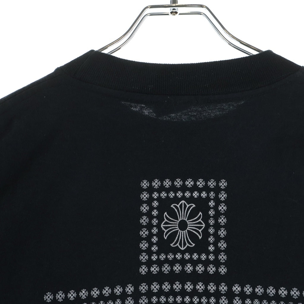 CHROME HEARTS(クロムハーツ) OLD Back CH Large Cross バックプリント 半袖Tシャツ カットソー ブラック