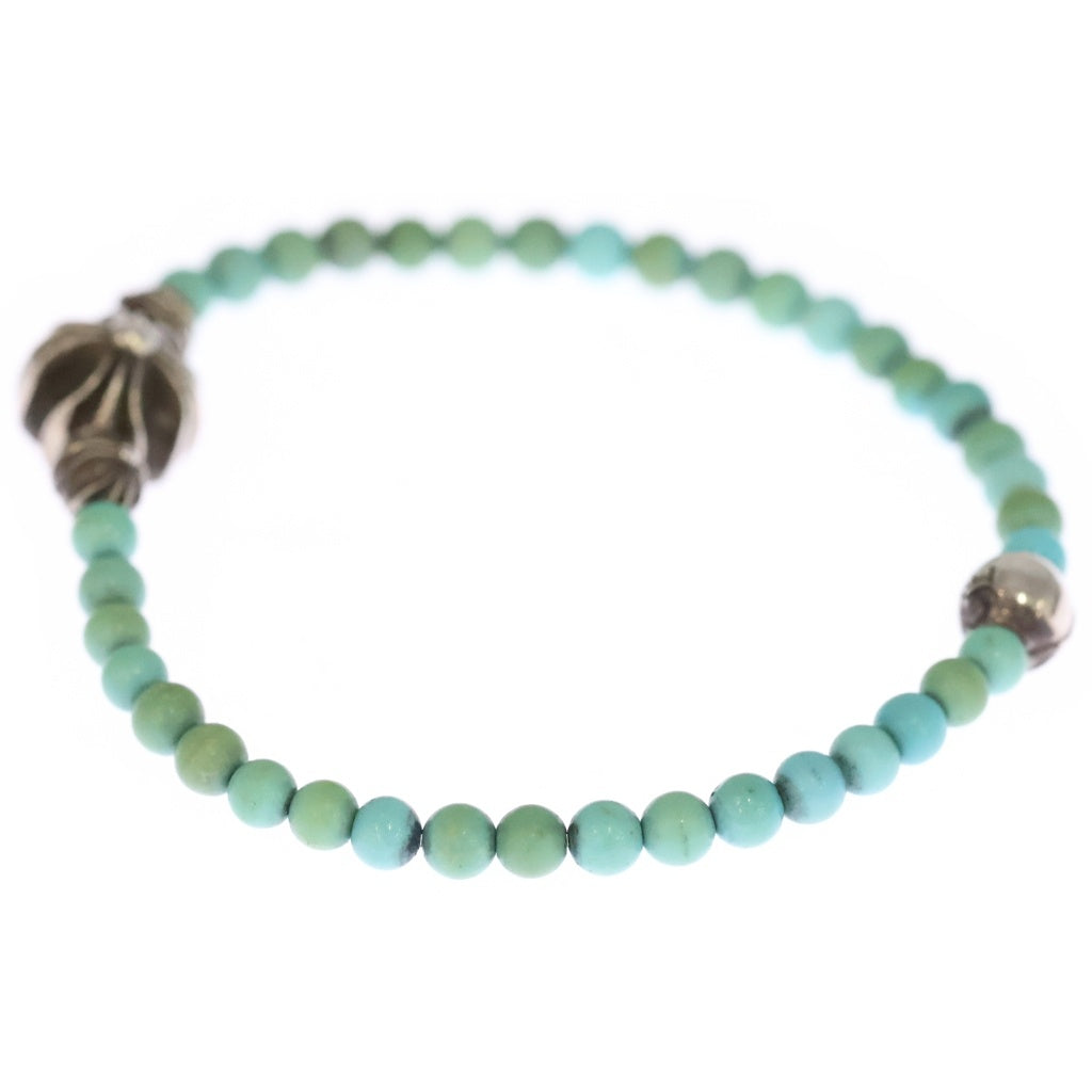 CHROME HEARTS(クロムハーツ) 4mmビーズブレス BEAD4mmターコイズビーズブレスレット