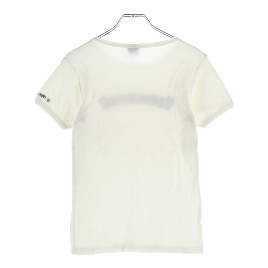 CHROME HEARTS(クロムハーツ) OLD AMERICAN FLAG TEE アメリカンフラグ 半袖Tシャツ カットソー ホワイト レディース