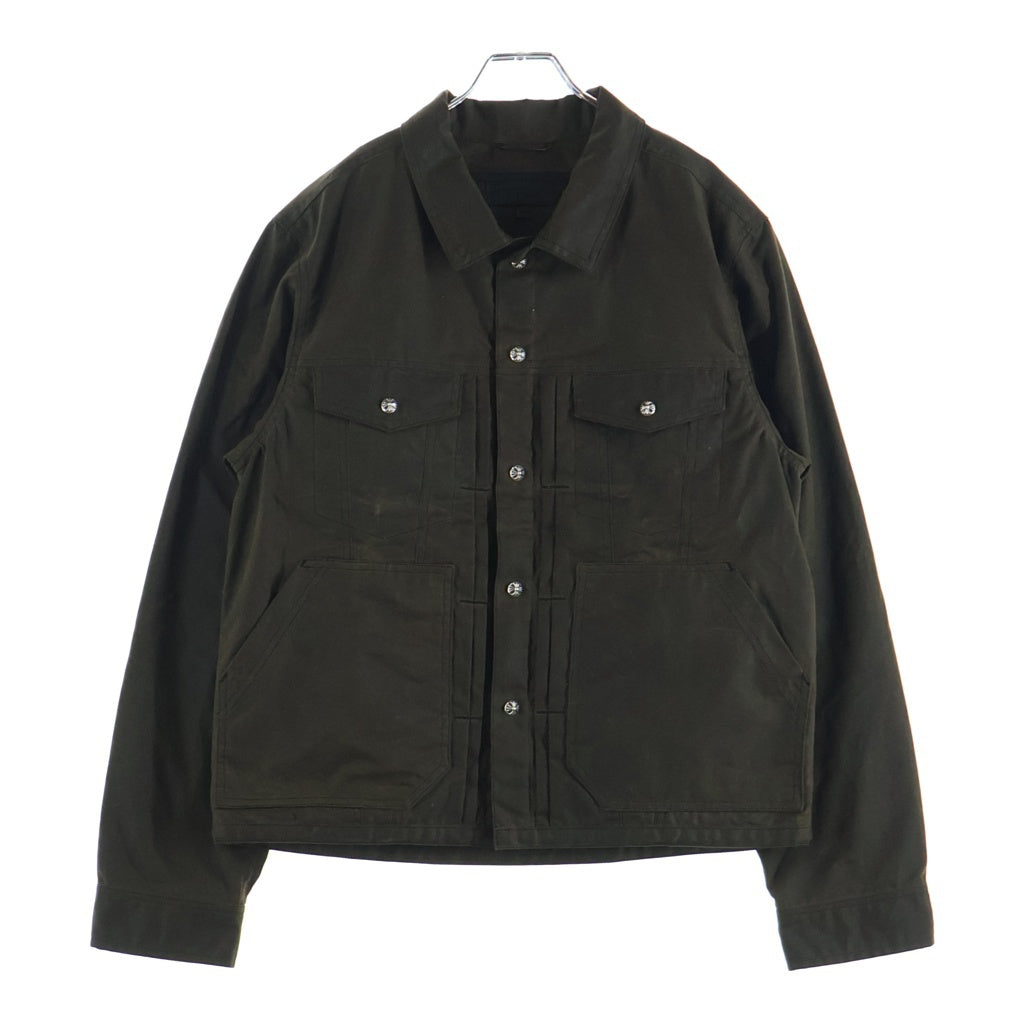 CHROME HEARTS(クロムハーツ) WHIPLASH クロスボールボタン オイル加工ジャケット カーキ