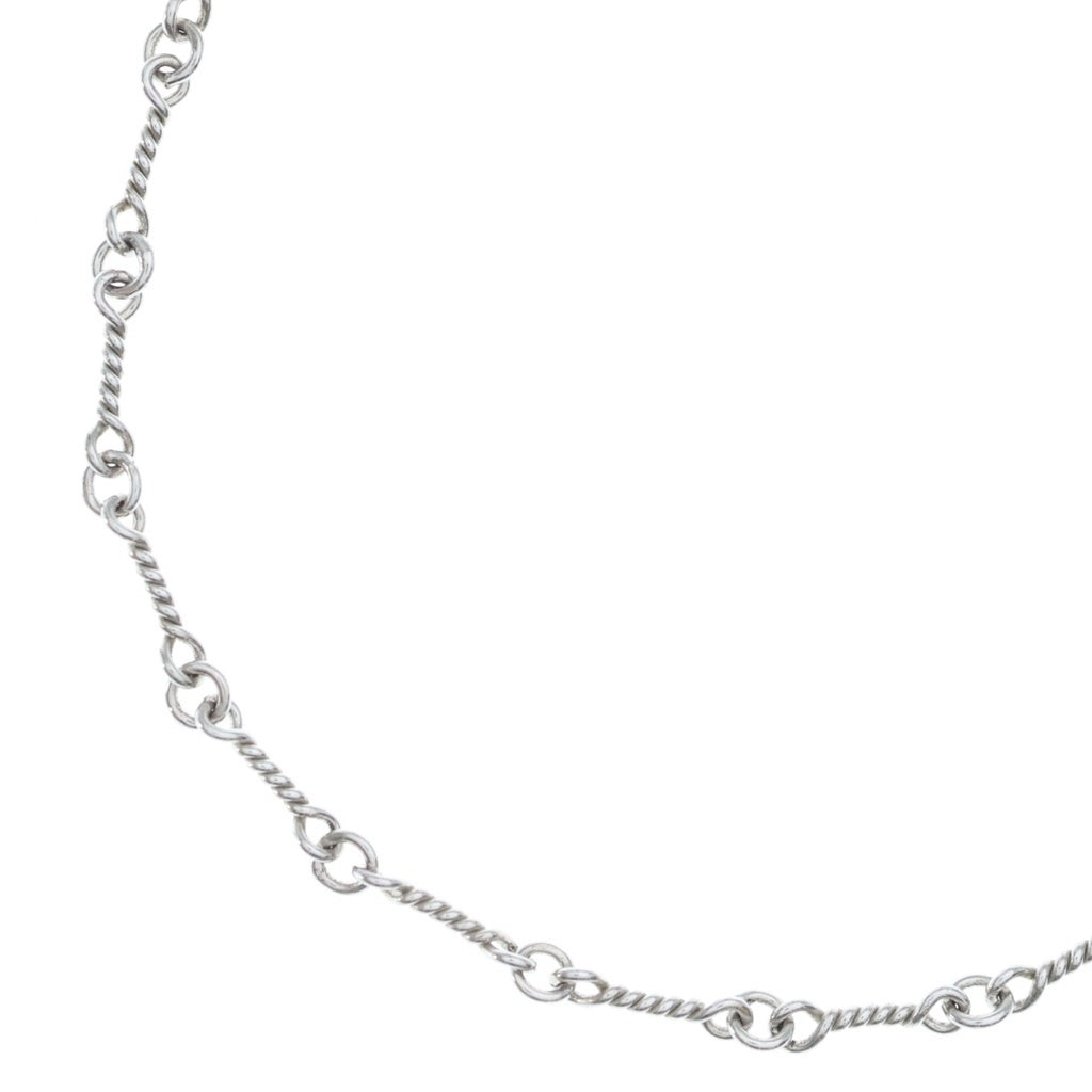 CHROME HEARTS(クロムハーツ) 18KWG NECKCHAIN T16 オールド ツイストチェーンネックレス 16inch ホワイトゴールド BCA001