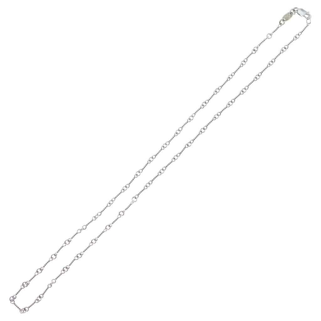 CHROME HEARTS(クロムハーツ) 18KWG NECKCHAIN T16 オールド ツイストチェーンネックレス 16inch ホワイトゴールド BCA001