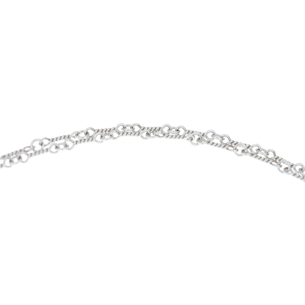 CHROME HEARTS(クロムハーツ) 18KWG NECKCHAIN T16 オールド ツイストチェーンネックレス 16inch ホワイトゴールド BCA001