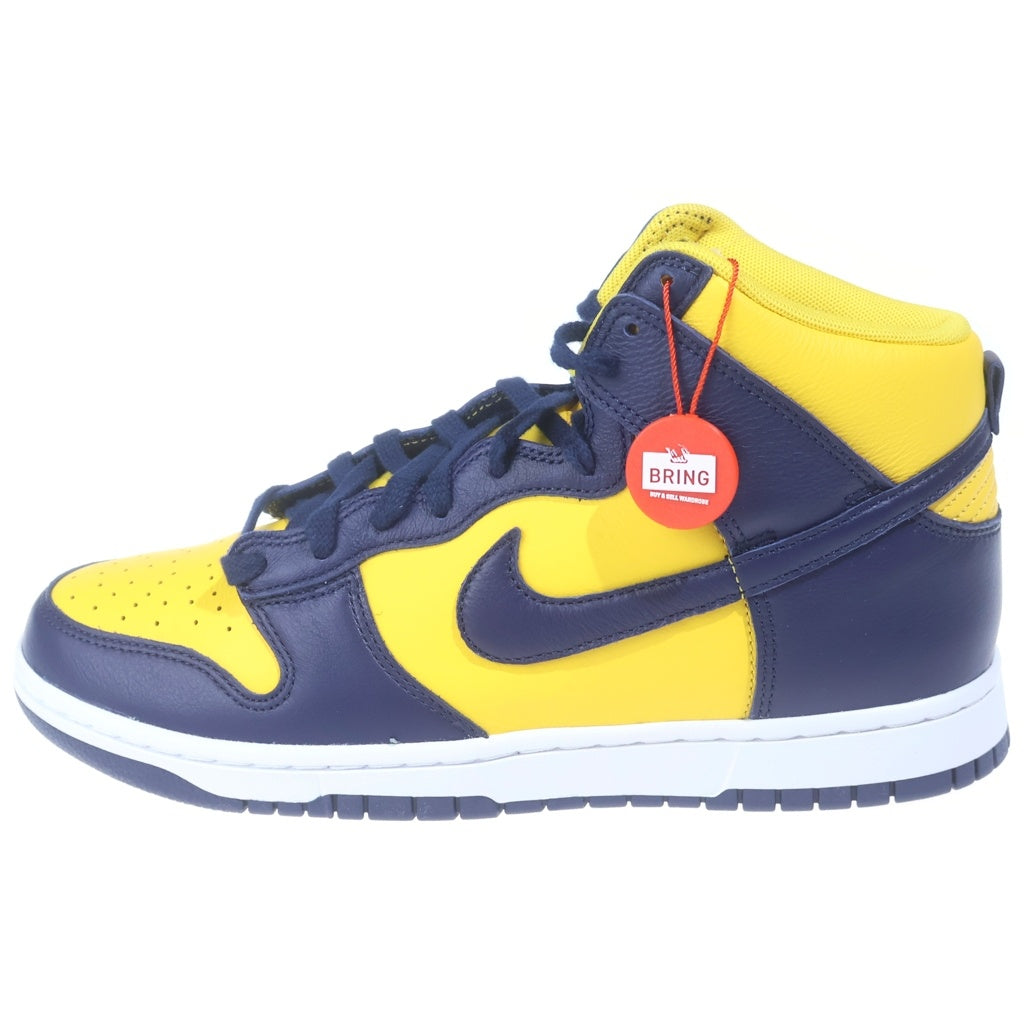 NIKE(ナイキ) DUNK HIGH RETRO SE MICHIGAN ダンク ミシガン ハイカットスニーカー イエロー/ネイビー US10/28cm HF3143-700
