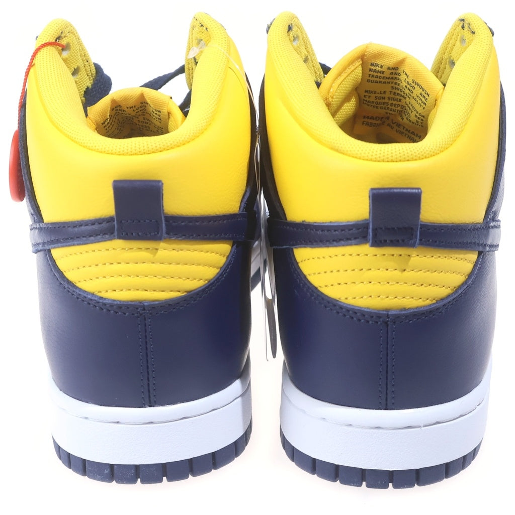 NIKE(ナイキ) DUNK HIGH RETRO SE MICHIGAN ダンク ミシガン ハイカットスニーカー イエロー/ネイビー US10/28cm HF3143-700