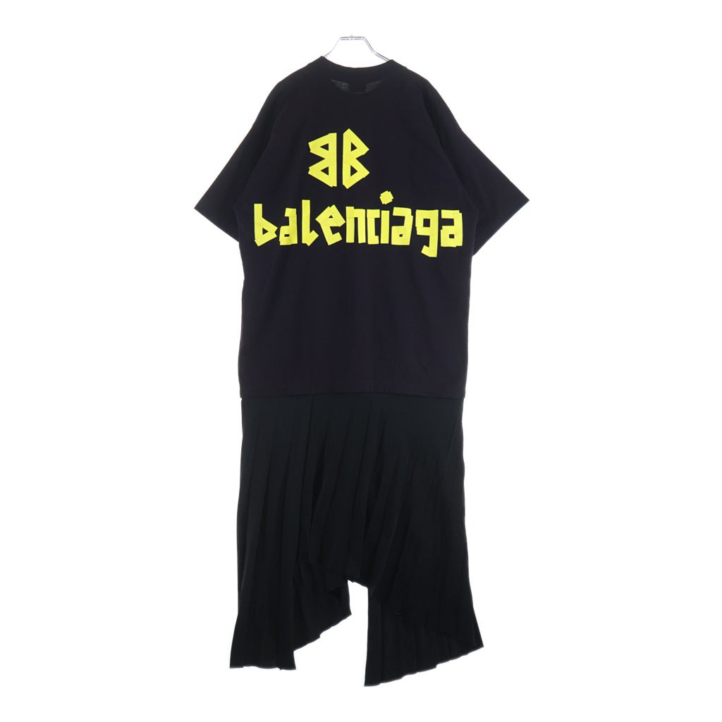BALENCIAGA(バレンシアガ) TAPE TYPE テープタイプ ロゴデザイン ワンピース ブラック レディース 790651 TP038