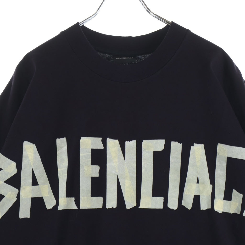 BALENCIAGA(バレンシアガ) TAPE TYPE テープタイプ ロゴデザイン ワンピース ブラック レディース 790651 TP038