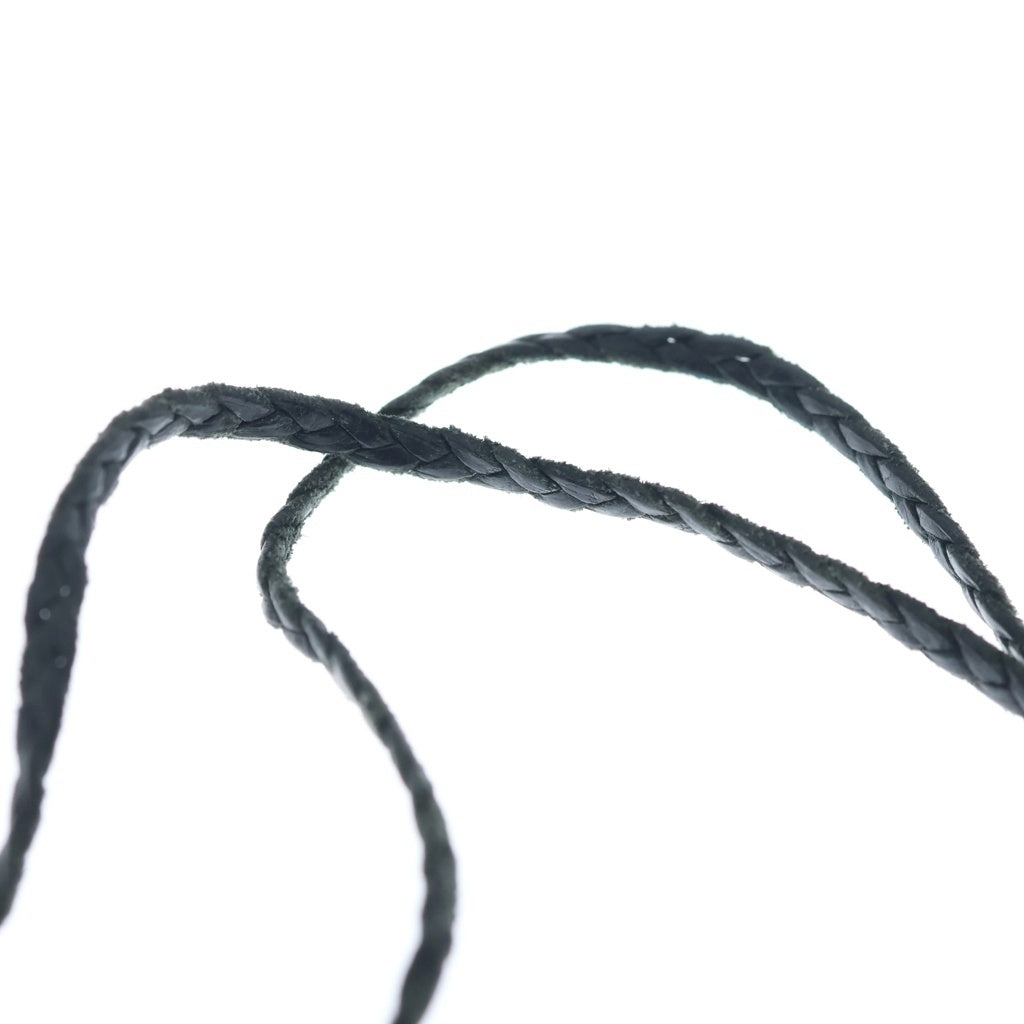 CHROME HEARTS(クロムハーツ) LEATHER BRAID スクロールレザーブレード シルバーネックレス