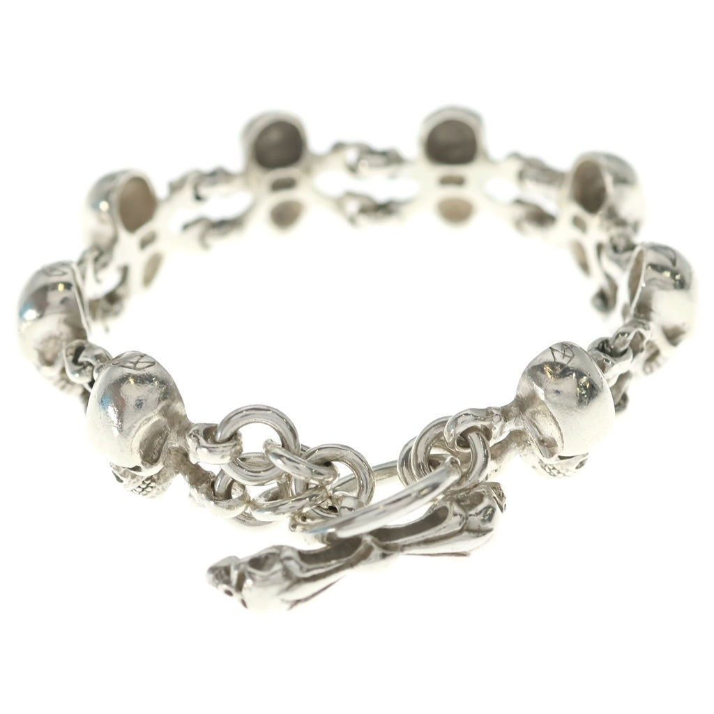 CRAZY PIG(クレイジーピッグ) SKULL & CROSSBONES BRACELET スカル クロスボーン ブレスレット シルバー