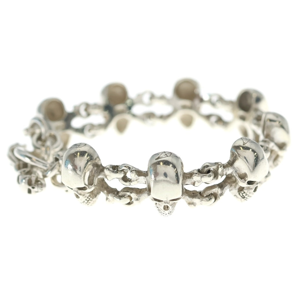 CRAZY PIG(クレイジーピッグ) SKULL & CROSSBONES BRACELET スカル クロスボーン ブレスレット シルバー