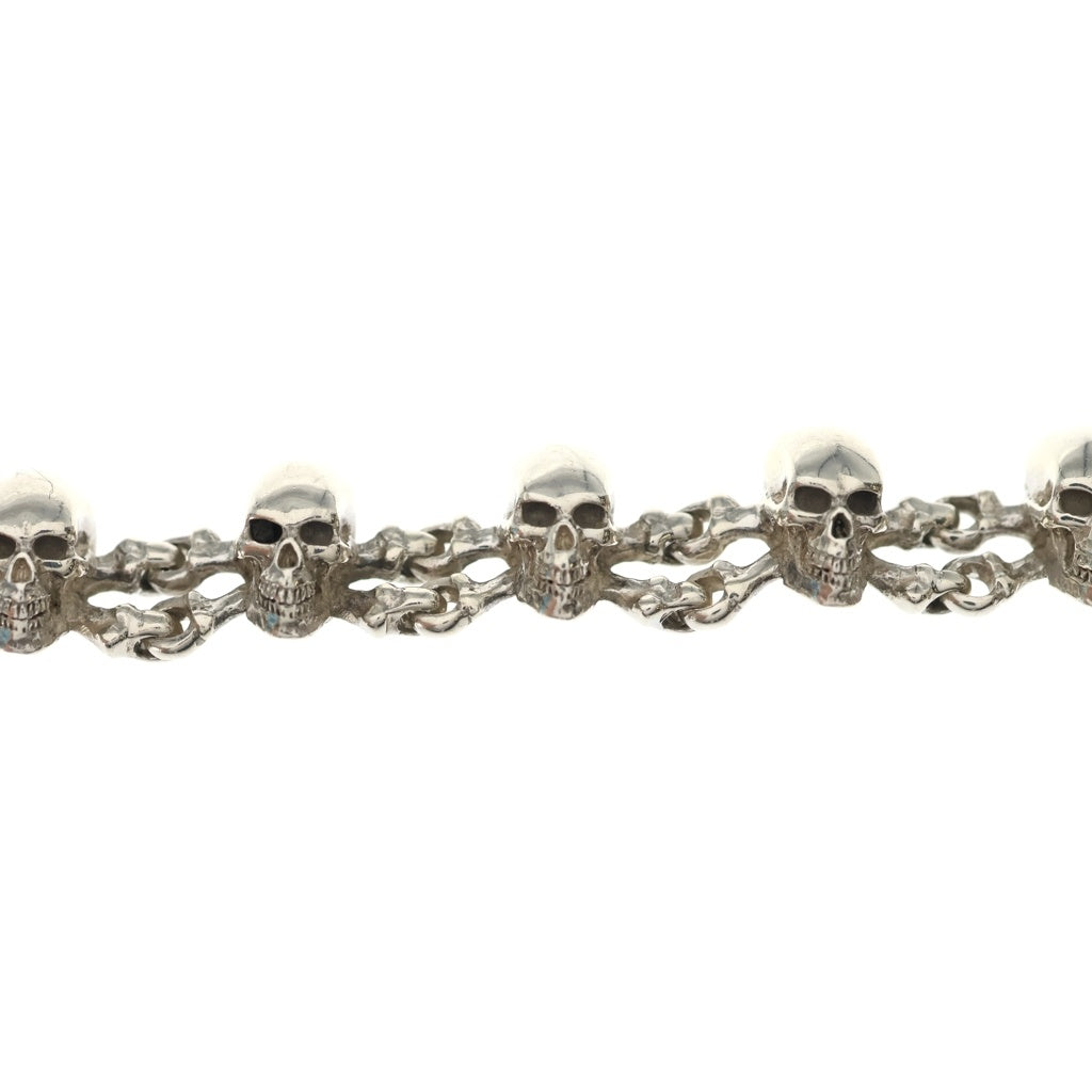 CRAZY PIG(クレイジーピッグ) SKULL & CROSSBONES BRACELET スカル クロスボーン ブレスレット シルバー
