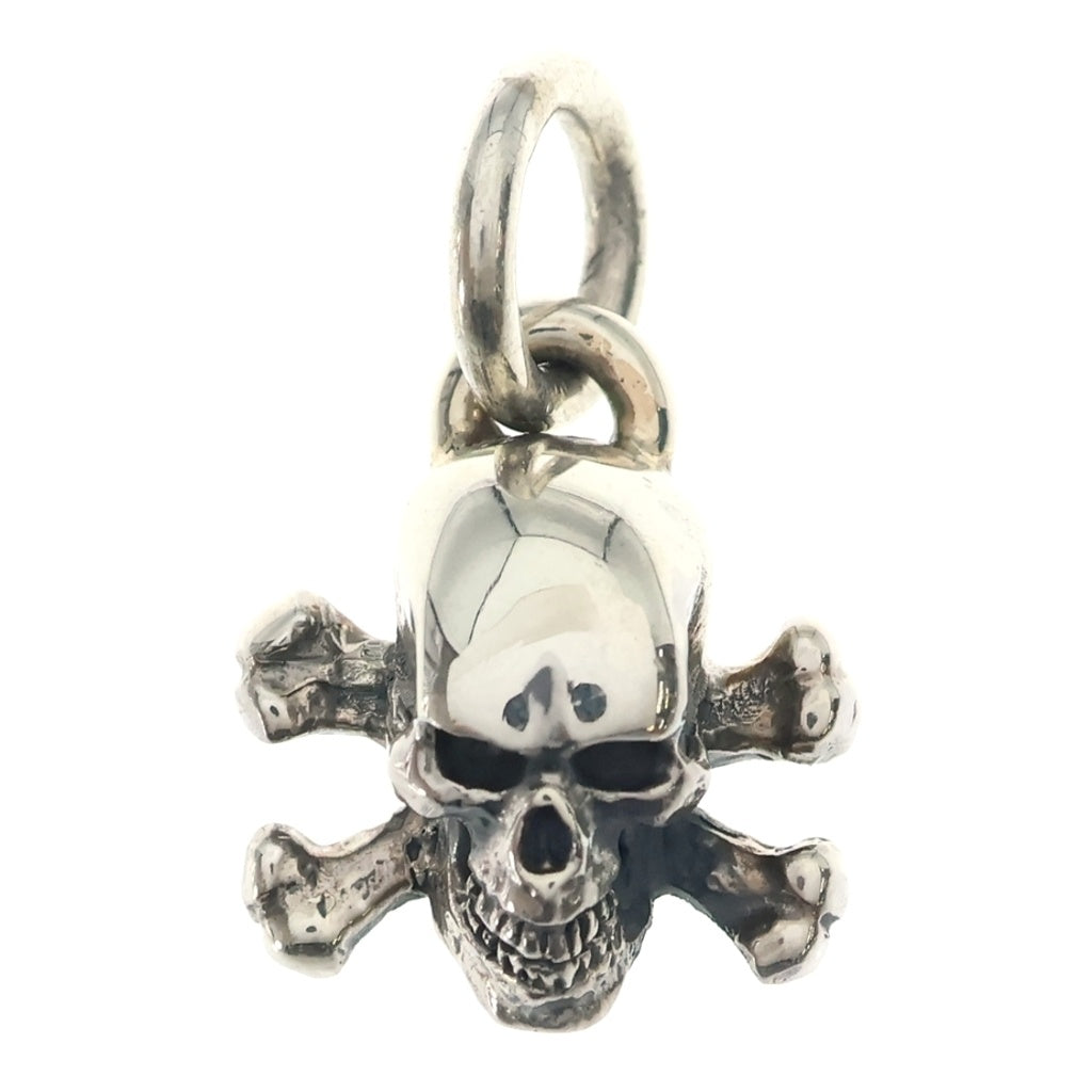 CRAZY PIG(クレイジーピッグ) SKULL & CROSSBONES PENDANT スカル クロスボーン ペンダントトップ シルバー