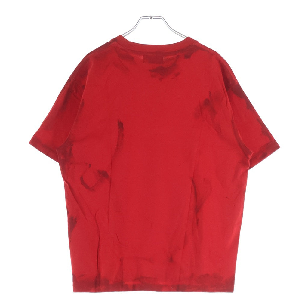 THUG CLUB(サグクラブ) フロントプリント 半袖Tシャツ カットソー レッド TC24TS2003