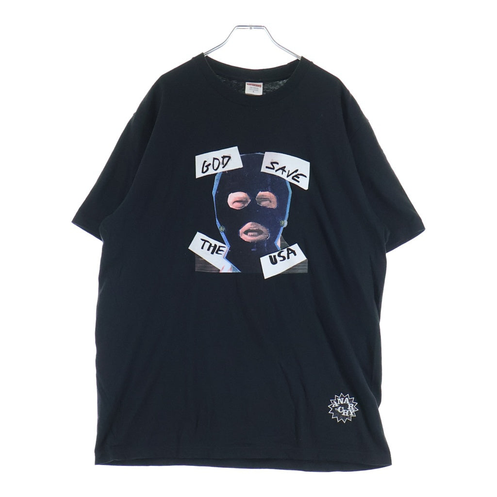 SUPREME(シュプリーム) 26SS God Save Us TEE ゴッド セーブ アス フロントプリント クルーネック半袖Tシャツカットソー ブラック
