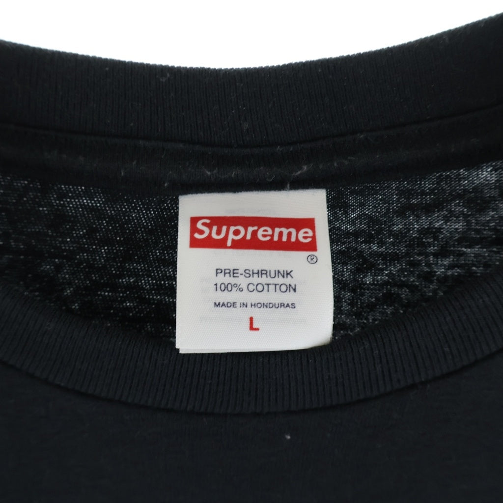 SUPREME(シュプリーム) 26SS God Save Us TEE ゴッド セーブ アス フロントプリント クルーネック半袖Tシャツカットソー ブラック