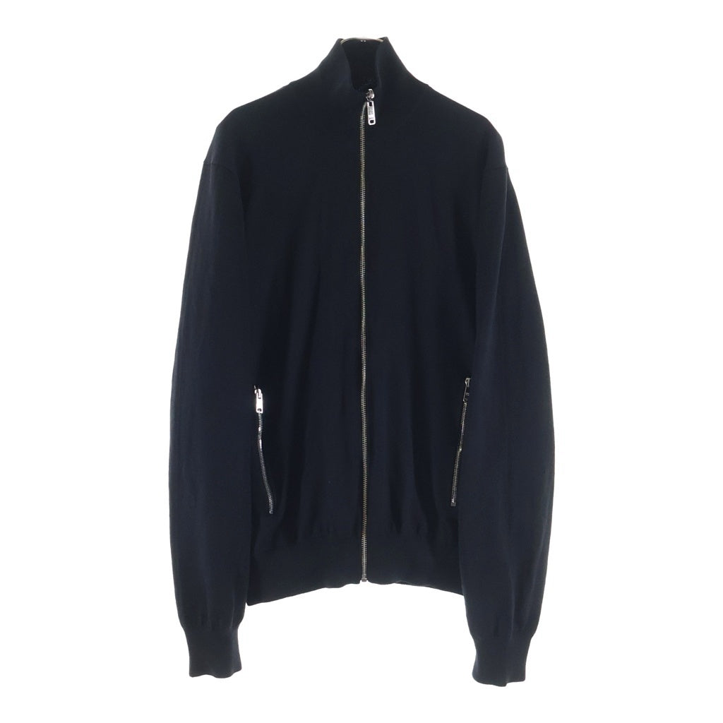 PRADA(プラダ) REVERSIBLE WOOL AND RE-NYLON JACKET リバーシブル ウール リーナイロン ログパッチ ジップアップ ジャケット ブラック UMC096 S192 1UPF