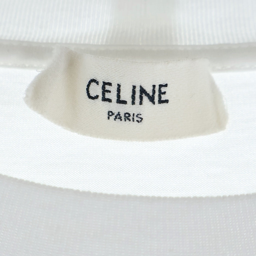 CELINE(セリーヌ) ロゴプリント 半袖Tシャツ カットソー ホワイト 2X681671Q01CC