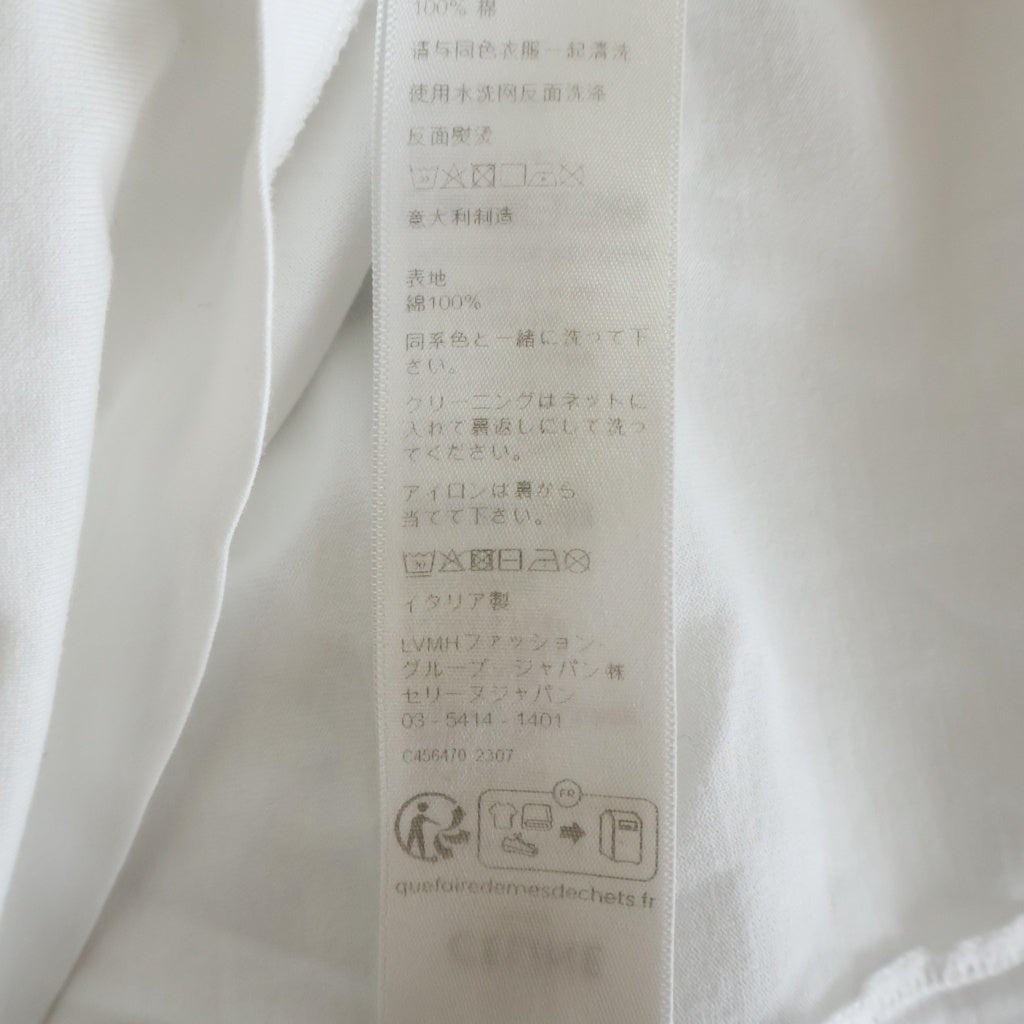CELINE(セリーヌ) ロゴプリント 半袖Tシャツ カットソー ホワイト 2X681671Q01CC