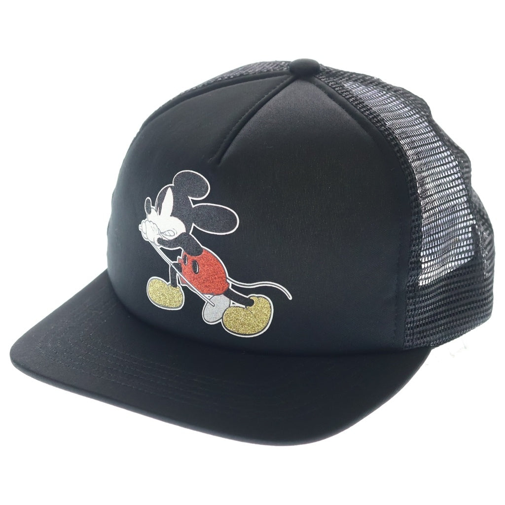 SUPREME(シュプリーム) 25AW ×Number (N)ine Mickey Mouse Mesh Back 5-Panelナンバーナイン ミッキーマウス メッシュ バック 5 パネル キャップ 帽子 ブラック