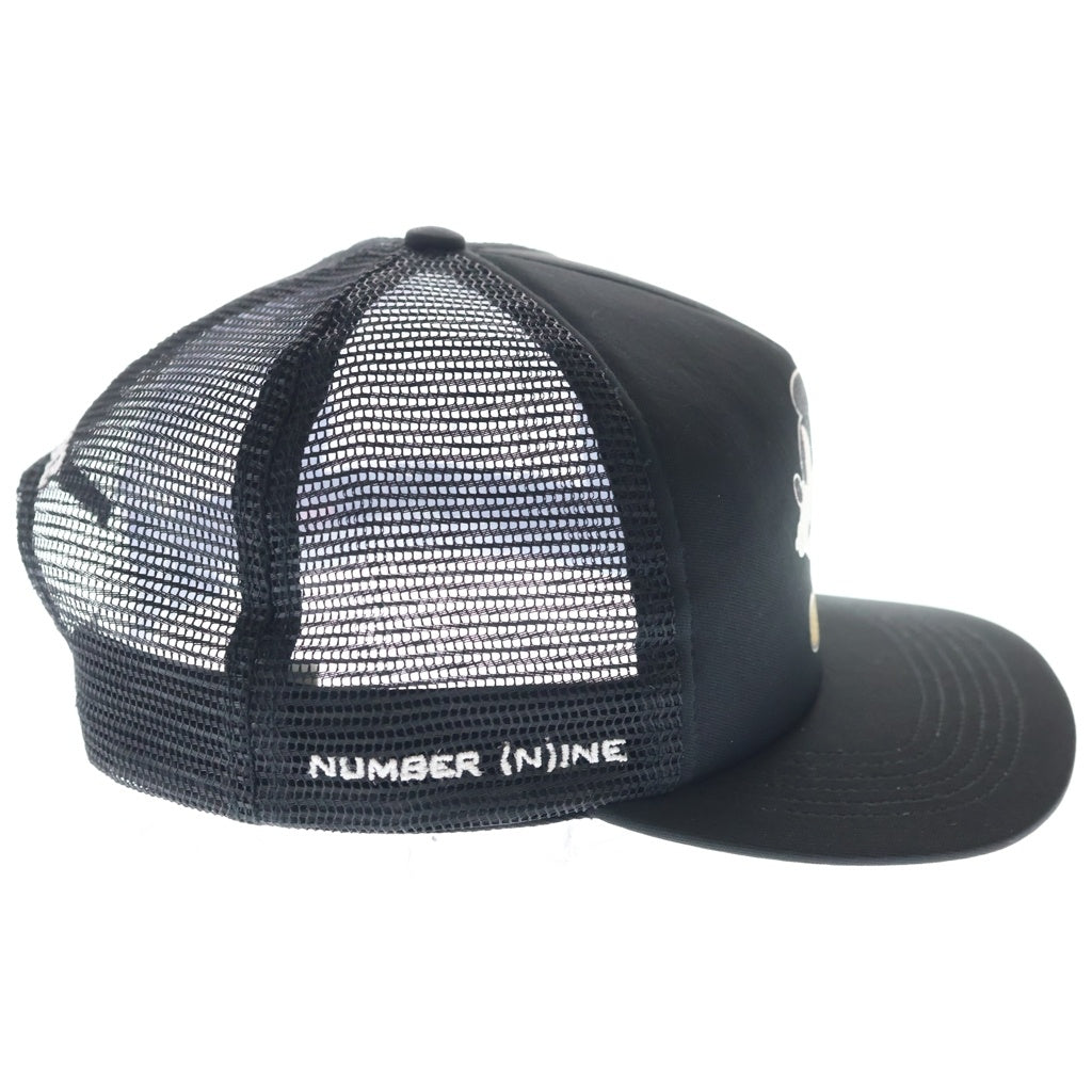 SUPREME(シュプリーム) 25AW ×Number (N)ine Mickey Mouse Mesh Back 5-Panelナンバーナイン ミッキーマウス メッシュ バック 5 パネル キャップ 帽子 ブラック