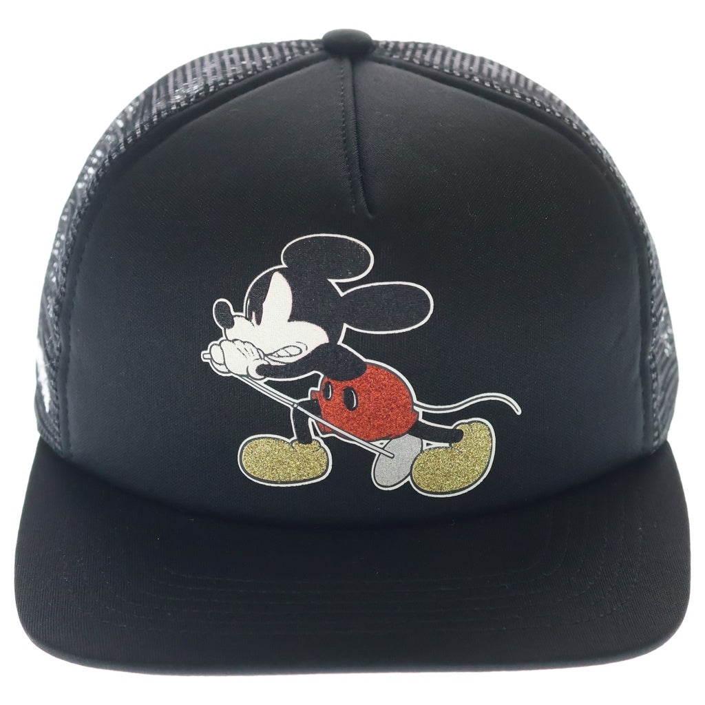 SUPREME(シュプリーム) 25AW ×Number (N)ine Mickey Mouse Mesh Back 5-Panelナンバーナイン ミッキーマウス メッシュ バック 5 パネル キャップ 帽子 ブラック