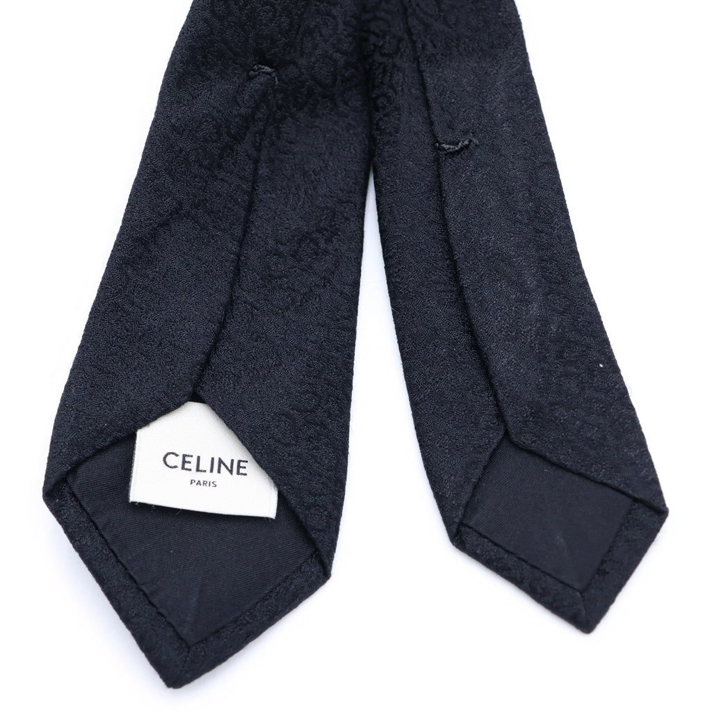 CELINE(セリーヌ) Satin Silk Tie サテンシルイネクタイ エディ期 ブラック 2AV00981S
