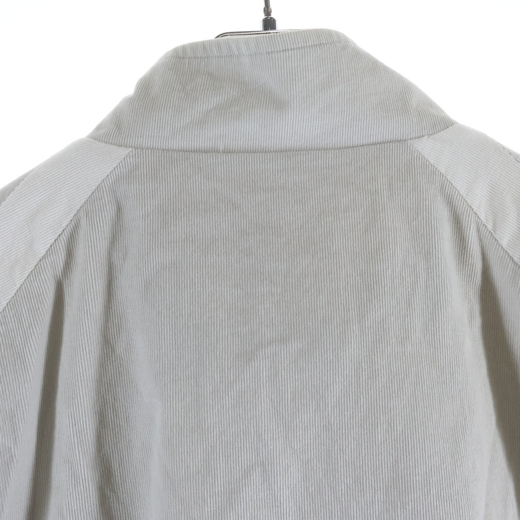 KITH(キス) 22SS MIXED MICRO CORD LINDEN RETRO QUARTZER ZIP マイクロコーデュロイ クオータージップトップ グレー KHM030650