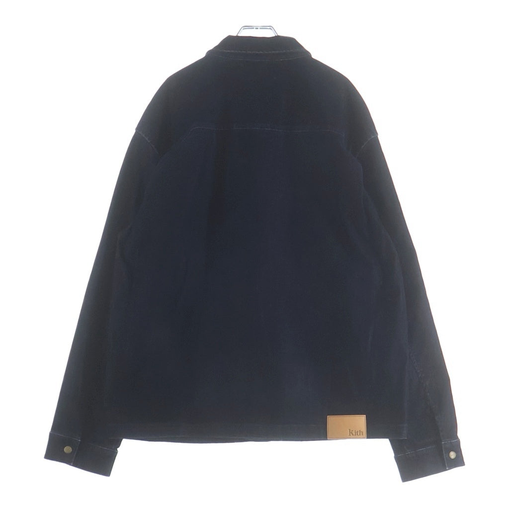 KITH(キス) 21AW マルチポケット ロゴデザイン コーデュロイジャケット インディゴ KHM010077