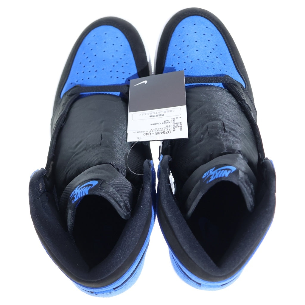 NIKE(ナイキ) AIR JORDAN 1 RETRO HIGH OG ROYAL REIMAGINED エアジョーダン1 ロイヤルリイマジンド ハイカットスニーカー ブラック/ブルー US11/29cm DZ5485-042