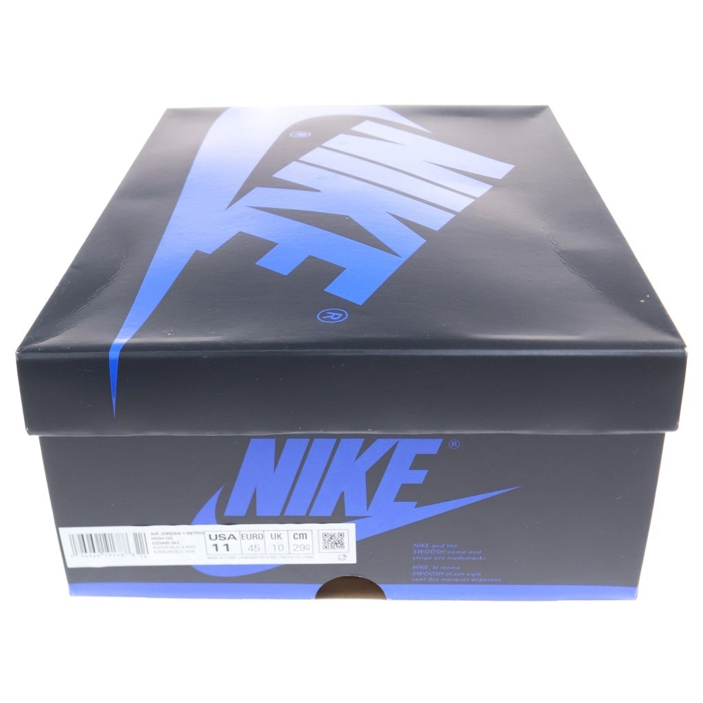 NIKE(ナイキ) AIR JORDAN 1 RETRO HIGH OG ROYAL REIMAGINED エアジョーダン1 ロイヤルリイマジンド ハイカットスニーカー ブラック/ブルー US11/29cm DZ5485-042