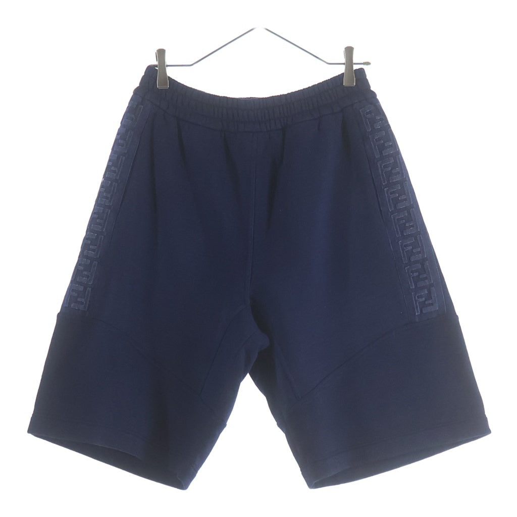 FENDI(フェンディ) ズッカ柄 スウェットショートハーフパンツ ネイビー 12CPC-22-2349
