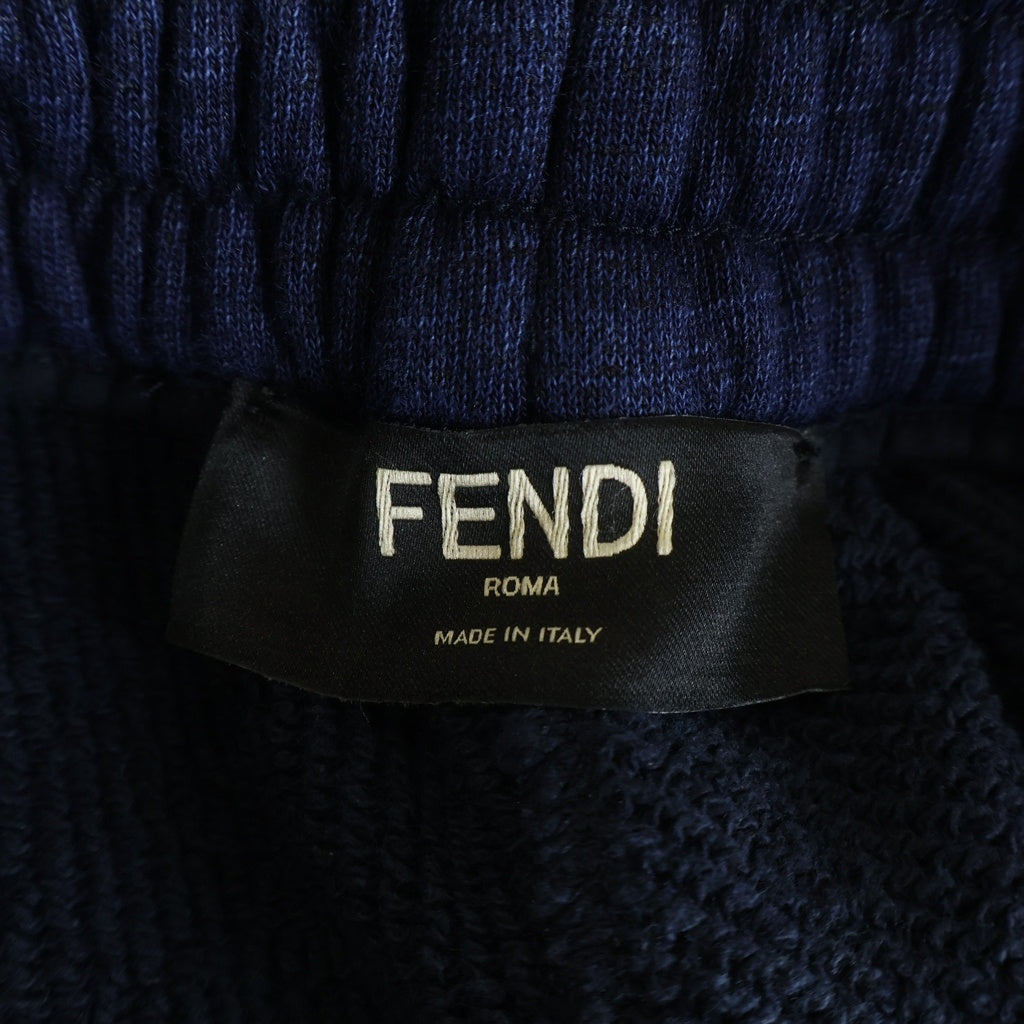 FENDI(フェンディ) ズッカ柄 スウェットショートハーフパンツ ネイビー 12CPC-22-2349