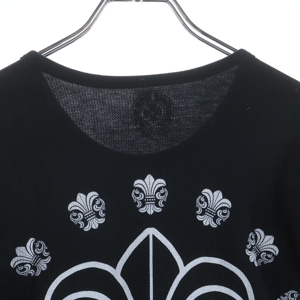 CHROME HEARTS(クロムハーツ) OLD L/S オールド BSフレアプリント サーマル 長袖Tシャツ カットソー ブラック
