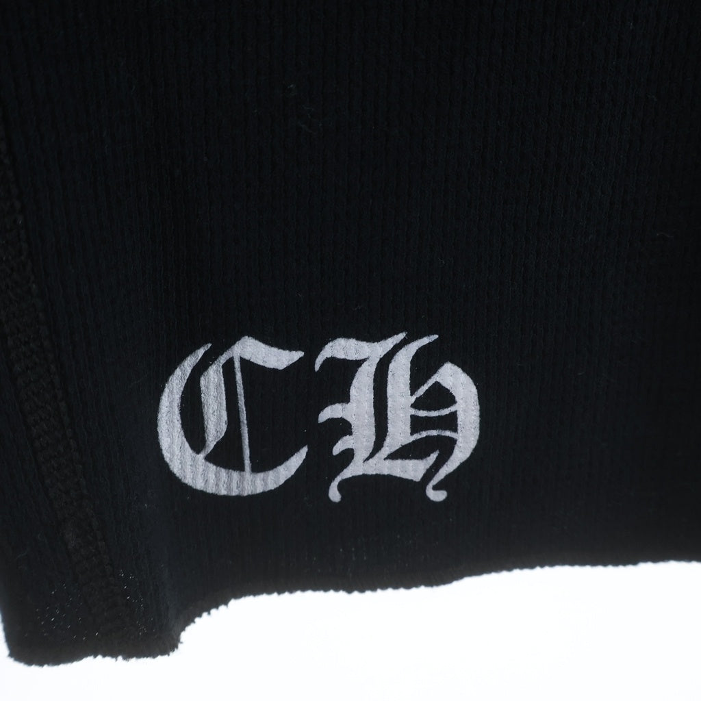 CHROME HEARTS(クロムハーツ) OLD L/S オールド BSフレアプリント サーマル 長袖Tシャツ カットソー ブラック